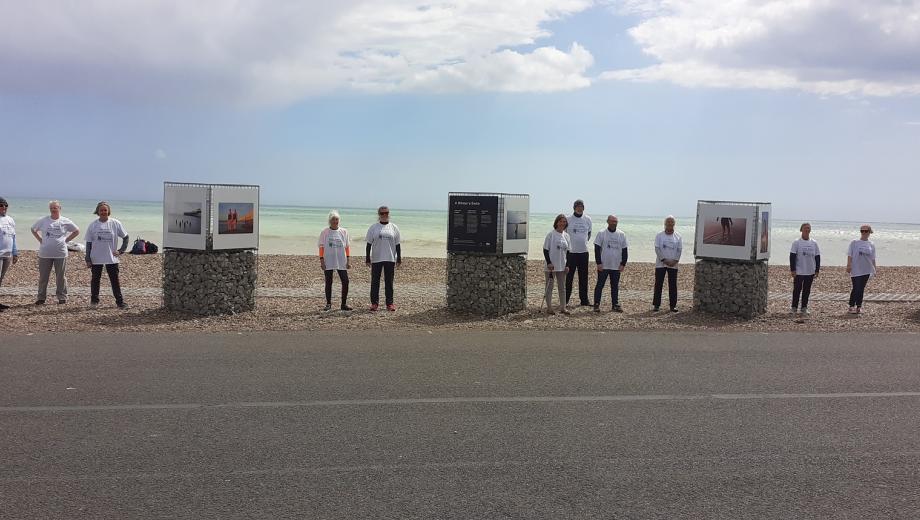 People in West Sussex Mind t-shirts by Worthing Seafront Galler